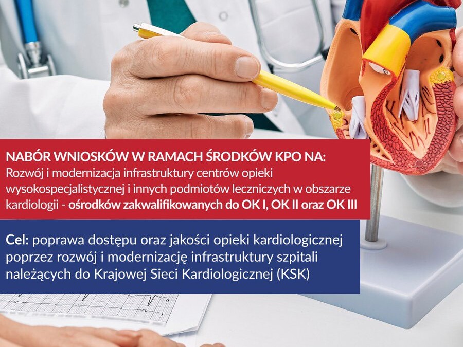 Inwestycja w serce systemu – rusza konkurs dla ośrodków kardiologicznych w Polsce