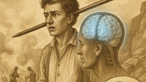 Phineas Gage i drążek, który zmienił osobowość - pierwszy dowód, że płaty czołowe regulują zachowanie